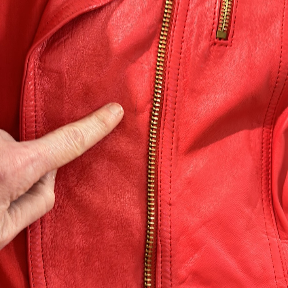 Italian LEATHER buttery soft Moto style jacket - Picture 15 of 16